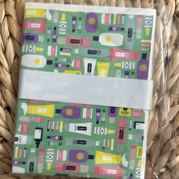 Clinique x Kate Spade Makeup Cosmetic Travel Bag and Kate Spade Notecards - Picture 4 of 4